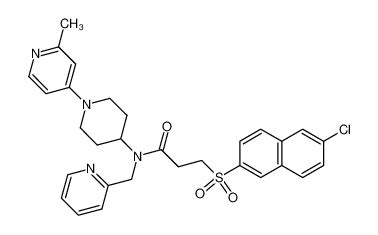 3 6 Cloro 2 Naftil Sulfonil N 1 2 Metil 4 Piridil 4 Piperidil