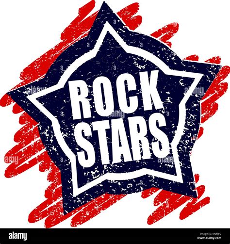 Rubber Stamp Rock Stars Stock Vector Image And Art Alamy