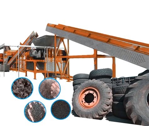 Factory Full Continuous Waste Rubber Recycling Machine Tire Recycling