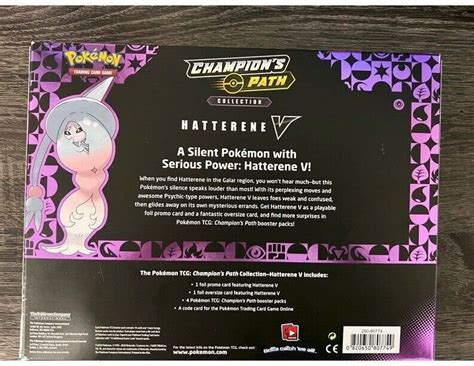 Mavin Pokemon Champions Path Hatterene V Collection Box Factory Sealed