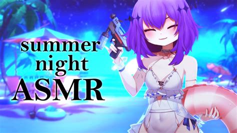 3Dio ASMR 癒し Chill Summer Night ASMR kisses heartbeats and