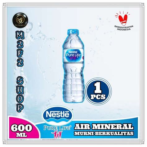 Promo Air Mineral Nestle Pure Life Botol Tanggung 600 Ml Kemasan