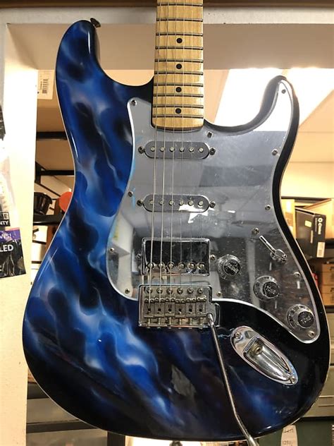 Fender Stratocaster 2010 2020 Blue Flamemirror Reverb