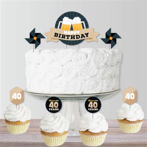 Big Dot Of Happiness Cheers Beers To 40 Years Birthday Decor Kit