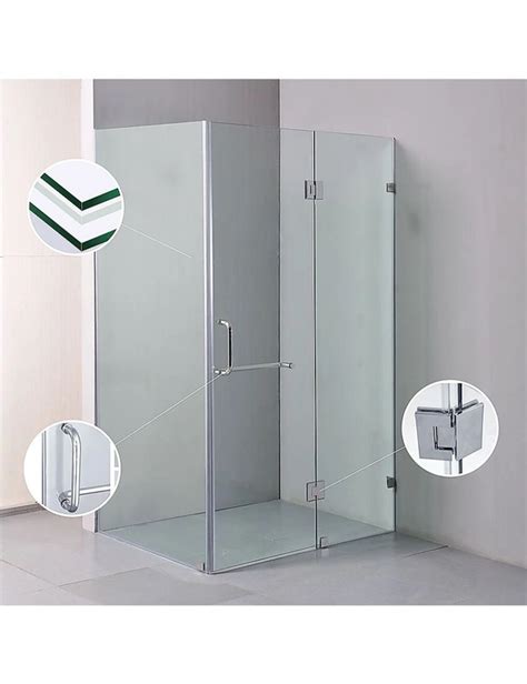 1100 X 900mm Frameless 10mm Glass Shower Screen By Della Francesca Katies