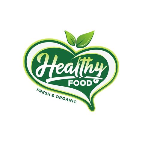 Healthy Food Logo Premium Vector 19956431 Vector Art At Vecteezy