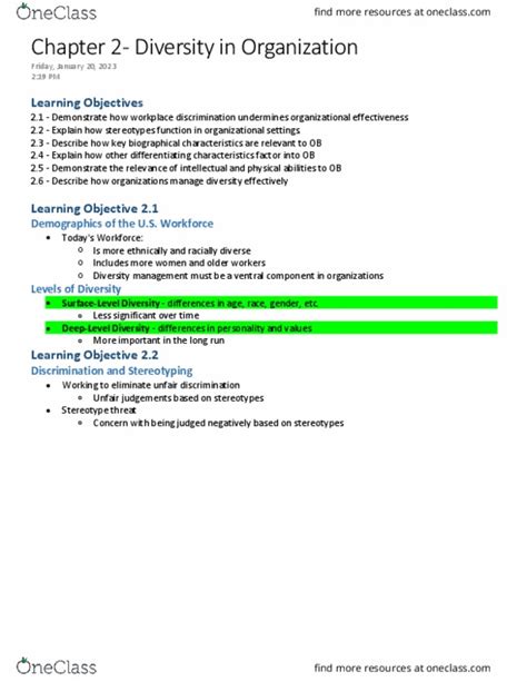 Psyc Lecture Notes Spring Lecture Stereotype Threat