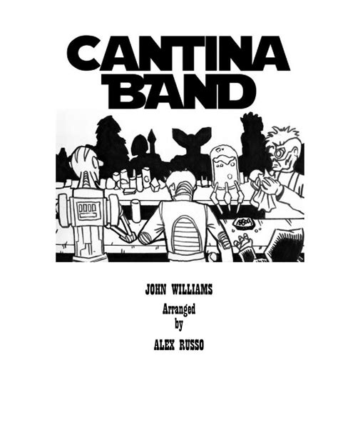 Cantina Band - Clarinet Quartet (arr. Alex Russo) - PDF download!