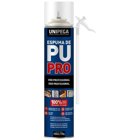 Espuma Expansiva De Pu De Uso Profissional 750Ml Unipega Espuma