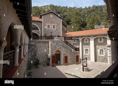 Kykkos Monastery Situated In The Troodos Mountains Republic Of Cyprus