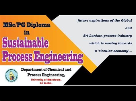 Official Video Of Msc Pg Diploma In Sustainable Process Engineering