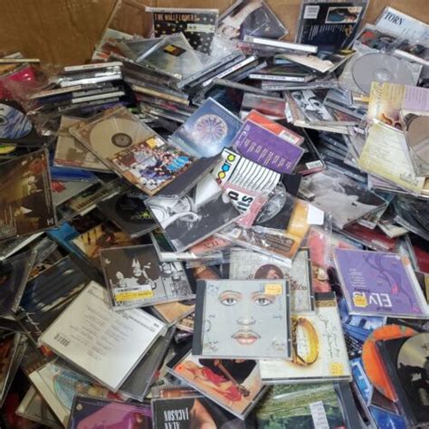 Lot Of 50 Used Assorted Cds 50 Bulk Cds Used Cd Lot Wholesale Cds In