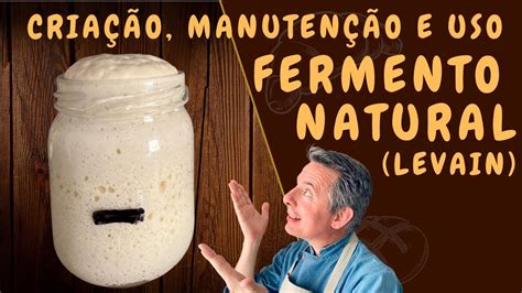 Como Fazer O Fermento Natural Levain Receita Simples Sem