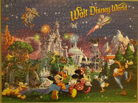 Mickey Mouse Icon Walt Disney World Map 1000 Pieces Disney Entry