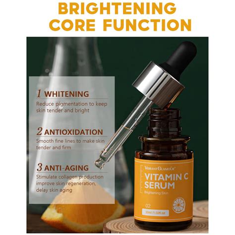 🔥vibrant Glamour Natural Vitamin C Facial Serum Whitening Brightening 💯extracted From Natural