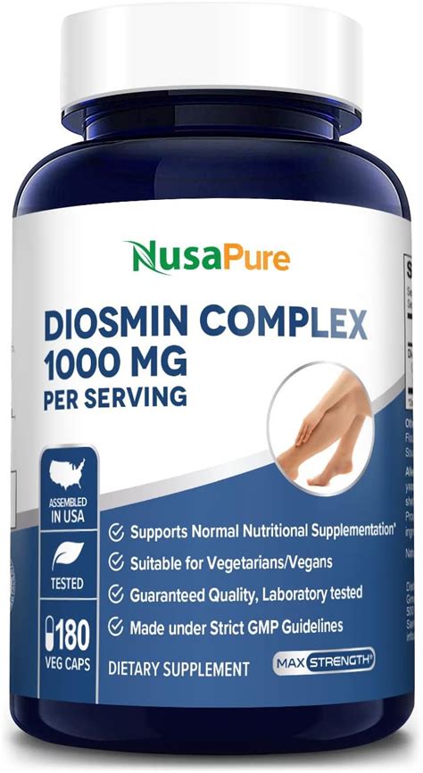 Amazon Nusapure Diosmin Complex Mg Per Serving Veggie