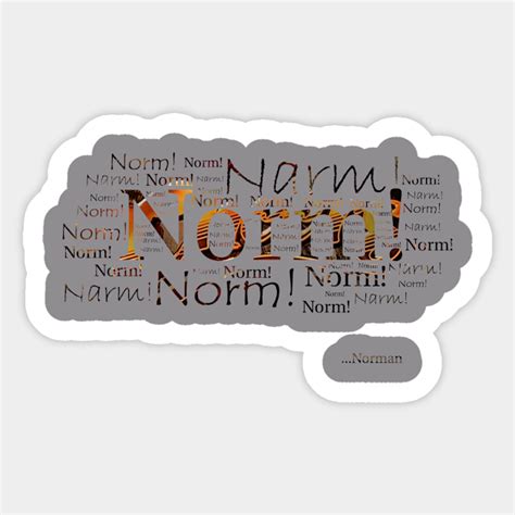 Norm Cheers Sticker Teepublic