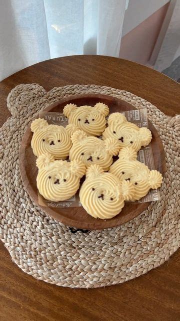 Chantel Tran Vo On Instagram Teddy Bear Butter Cookies Buttery