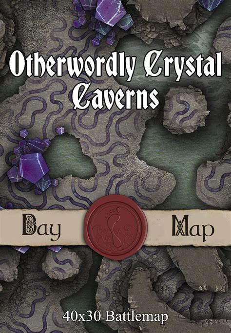 X Battlemap Otherworldly Crystal Caverns Seafoot Games