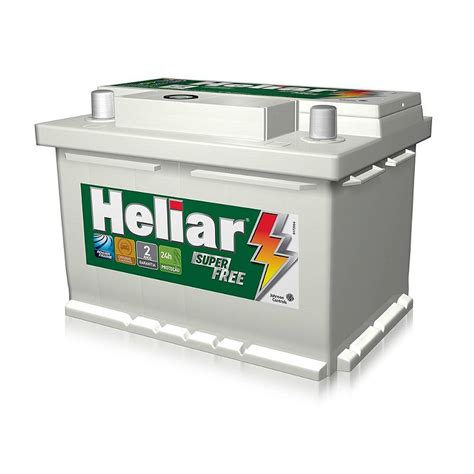 Bateria Heliar 60Ah HG60HD Reis Baterias Bateria De Carro Reis