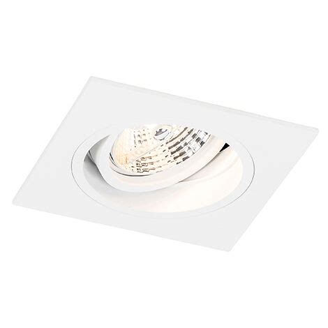 Qazqa Moderno Foco Empotrado Moderno Blanco Orientable Chuck