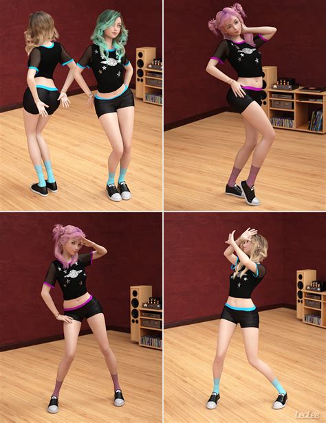 K Pop Dance Poses For Kanade 8 And Genesis 8 Female Daz 3D