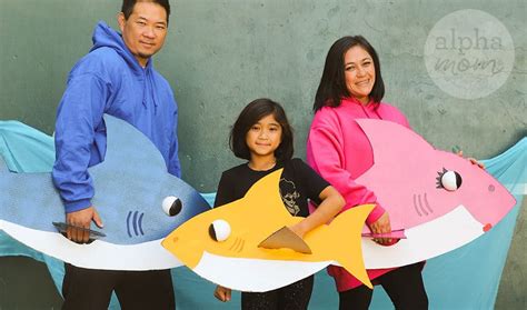 Baby Shark (and Family) Handmade Halloween Costume | Alpha Mom