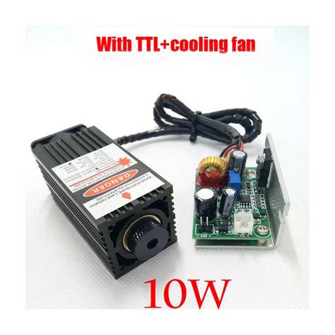 10w high power 450NM focusing blue laser module laser engraving and ...