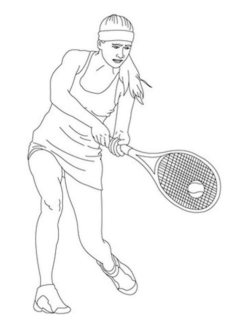 Serena Williams Coloring Page