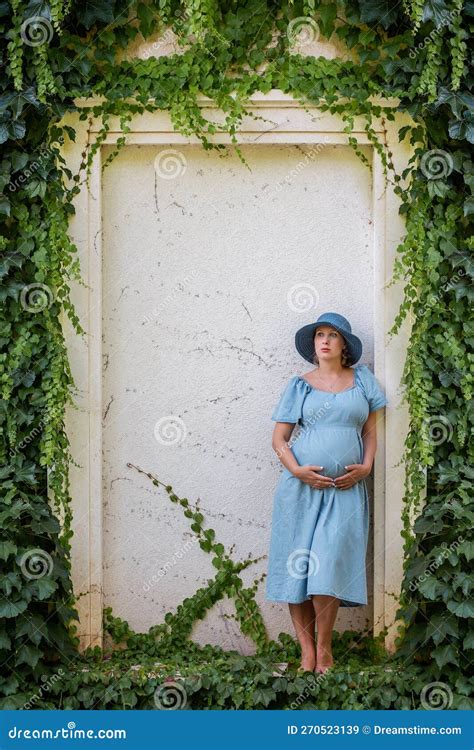 Portrait Of Middle Aged Pregnant Woman Maternity Pregnancy Concept