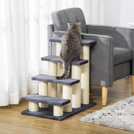 Pawhut Tiertreppe Katzentreppe Hundetreppe Stufen Treppe F R Katze