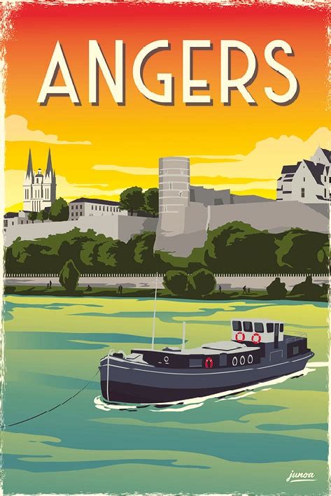 Angers Affiches Originales Vintage Villes Et Villages De LAnjou