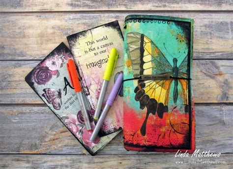 Take a peek at my new Creative Artistry Notebook Cover - Linda Matthews