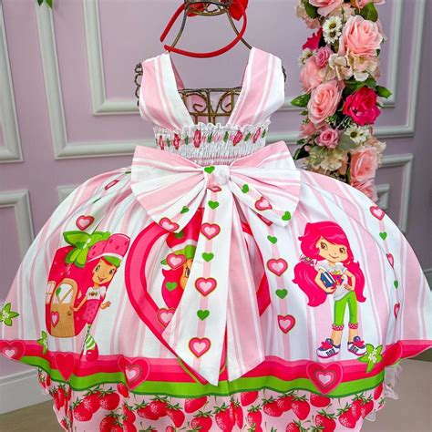 Vestido De Moranguinho - Vestido Temático Moranguinho | Elo7 Produtos Especiais