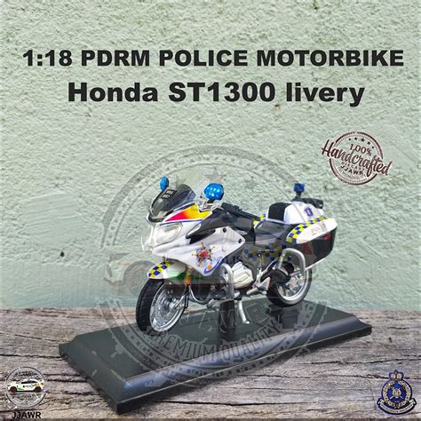 Moto Polis 118 Honda St1300 Livery Pdrm Police Motorbike Motorcycle