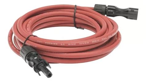 Cable Fotovoltaico 2 5 M Rojo 10 Awg Con Terminal Mc4 M Cuotas Sin