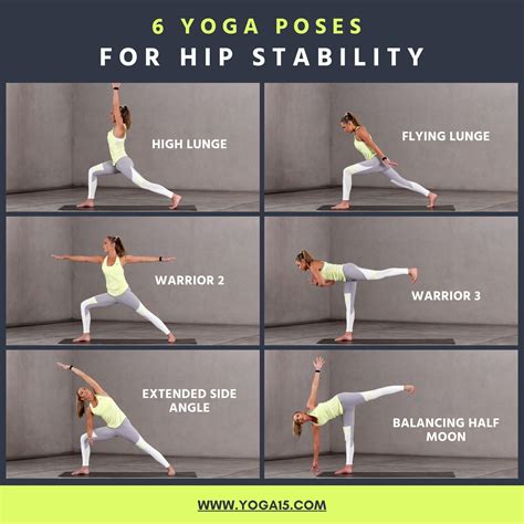 6 Yoga Poses To Improve Hip Stability - Yoga 15