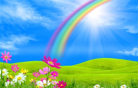 Rainbow Landscape Wallpapers - Top Free Rainbow Landscape Backgrounds - WallpaperAccess