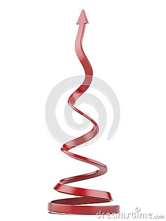 Flecha Espiral Roja Stock De Ilustraci N Imagen