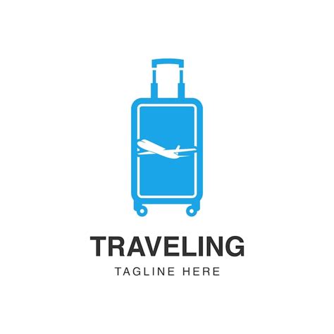 Premium Vector | Suitcase travel bag logo vector template logo for ...