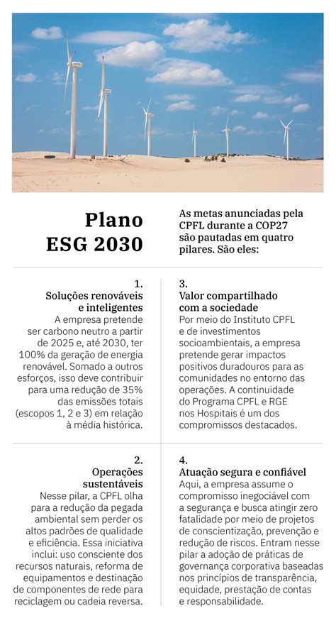 A Cpfl Energia Lan A Plano Esg Metas Ousadas At Exame