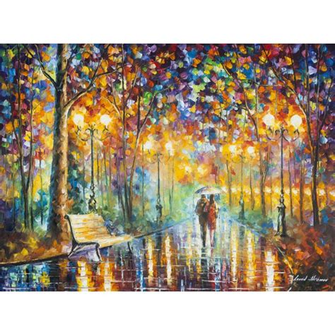 RAIN S RUSTLE 3 Original Oil Painting On Canvas By Leonid Afremov