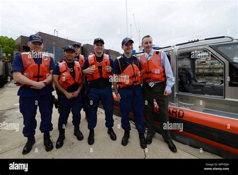 Rep Brian Fitzpatrick Poses For A Photo With Members Of Coast Guard