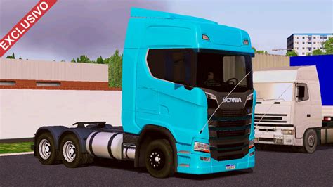 Skin Scania S Azul Claro Na Granel Qualificada Exclusivo Skins