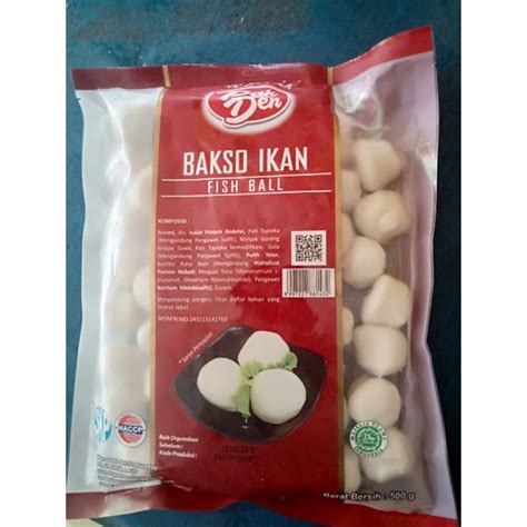 Jual Pak Den Bakso Ikan Baso Ikan Tofu Otak Otak Ikan Gr