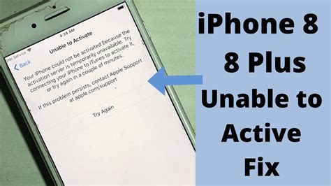 Iphone 8 8 Plus Unable To Active Fix Iphone Could Not Be Activated Fix Iphone Wired