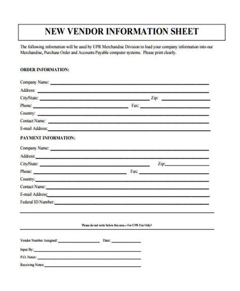 Free Information Sheet Samples In Pdf Ms Word