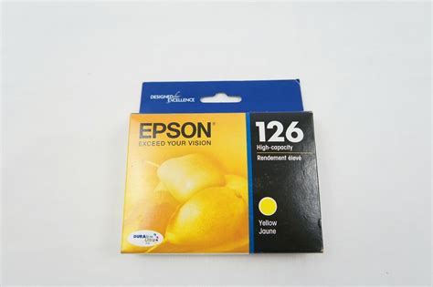 Epson 126 High Capacity Yellow Ink Cartridge Genuine T126420 For Nx330wf 3520 Ebay