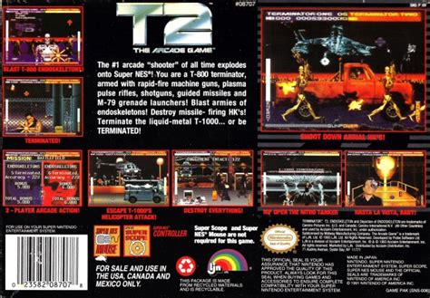 T2 The Arcade Game Box Shot For Super Nintendo Gamefaqs