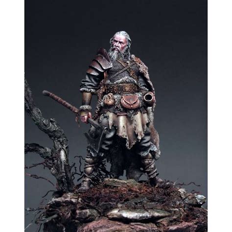 Figurine de guerrier barbare en RÉSINE 75mm Masterclass Maquettes et